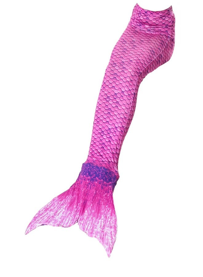 فانسي دريسويل طقم زي حورية البحر من ثلاث قطع من قماش فانسي دريس ويل للبنات - زي تنكري يتضمن تنورة، وقميص بيكيني، وسروال بيكيني - مناسب لحفلات أعياد الميلاد والمناسبات ذات الطابع الخاص (غير مناسب للسباحة) - لون بنفسجي - Image 5